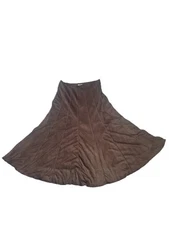 Y2K FDJ French Dressing Women’s Skirt Sz6 Chocolate Brown 12 A- Line Panels Midi