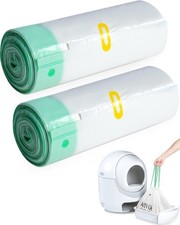 40 Count Cat Litter Box Liners for Automatic Cat Litter Box and Litter Box Ro...