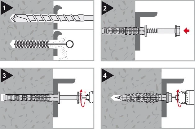 TASSELLI DA 8 x80 PROLUNGATI X3 FRIULSIDER CON VITE TPS TORX T30 CF 50 PZ - Immagine 3 di 3