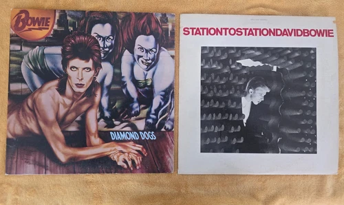 David Bowie LP Lot - 1st 76 Press Station to Station / 76 RP Diamond Dogs OIS