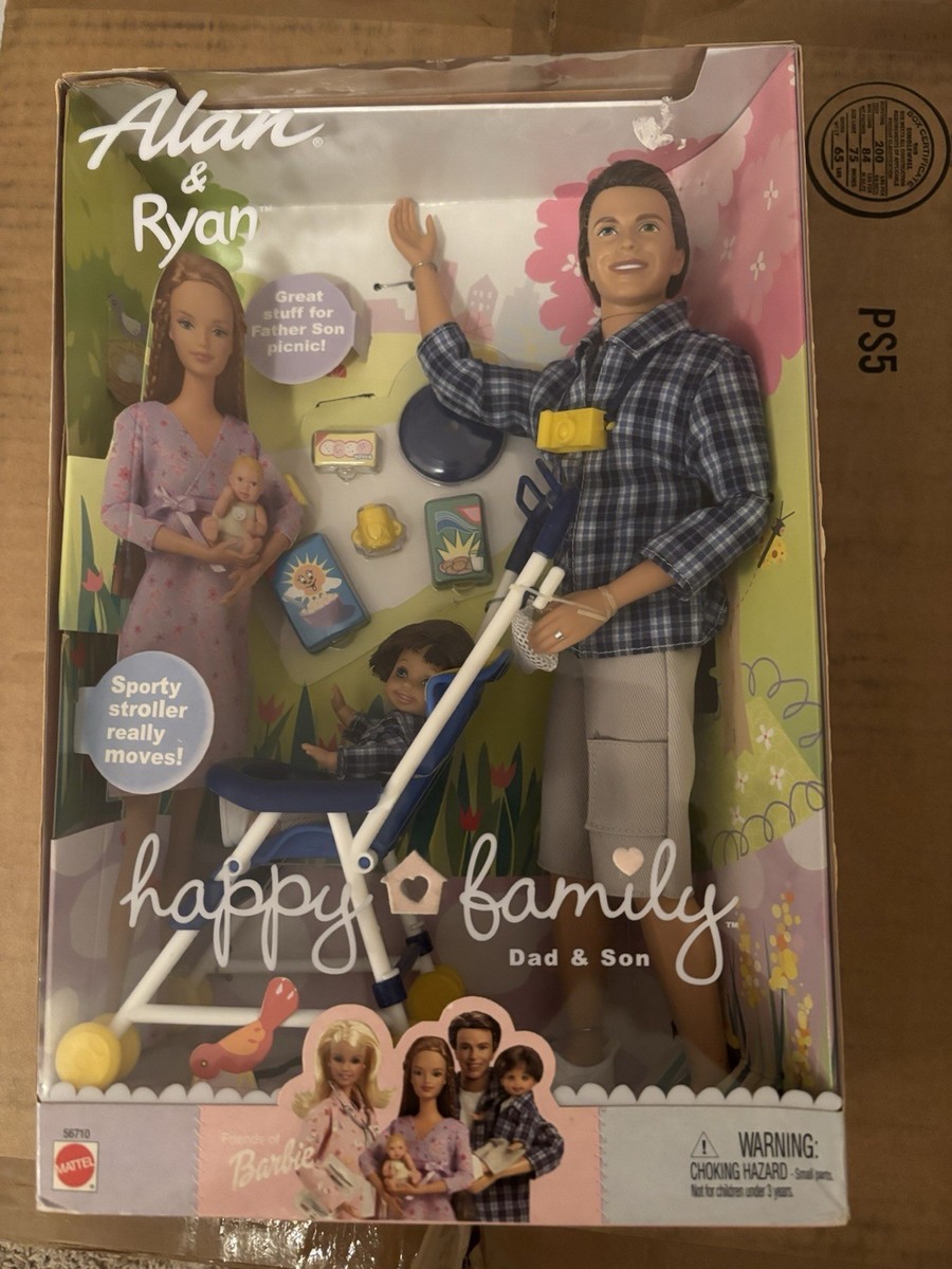 Happy Family Neighborhood ALAN & RYAN Barbie Vintage 2002- SEALED