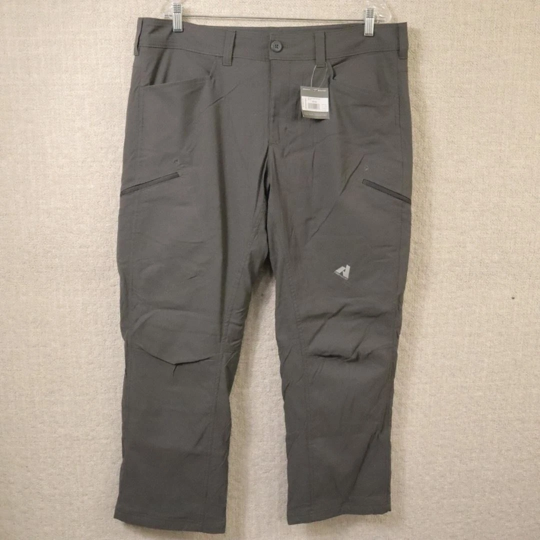 Eddie Bauer Guide Pro Lined Pants Mens 38x30 Gray First Ascent Softshell Hiking