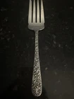 KIRK & SON CO. INC REPOUSSE STERLING COLD MEAT FORK 8 1/2” NO MONO  138 C