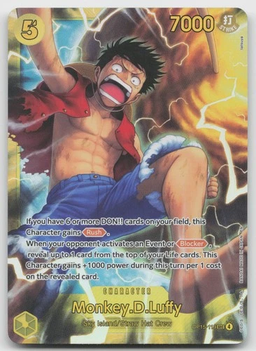 Monkey.D.Luffy SEC Foil Adventure on Kami's Island OP15-119 NM