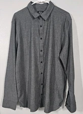 BYLT Vista Long Sleeve Button Down Men Performance Shirt XL Gray EUC
