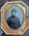 Civil War 1/6 Tintype Photo Of Federal Soldier
