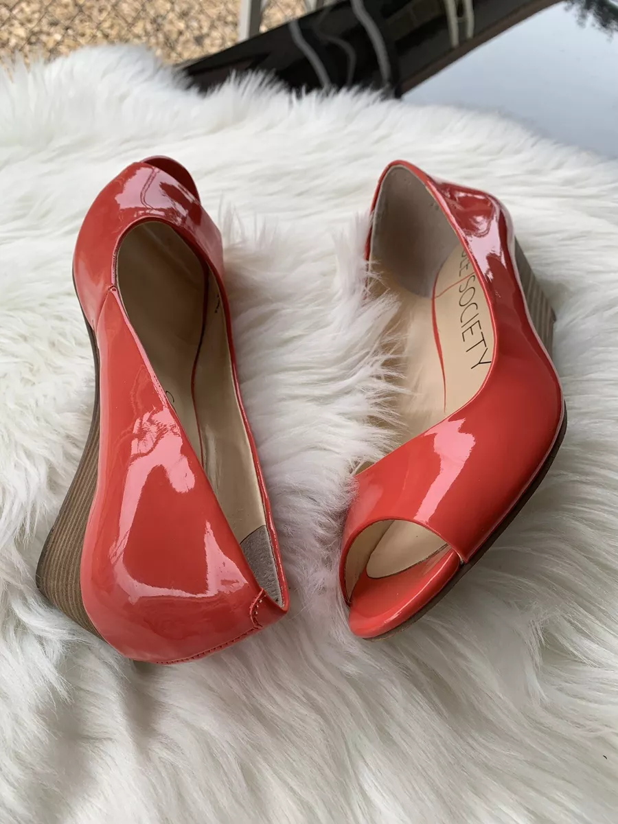 Sole Society So Lorie Wedge Heels Shoes Women s 6 B eBay