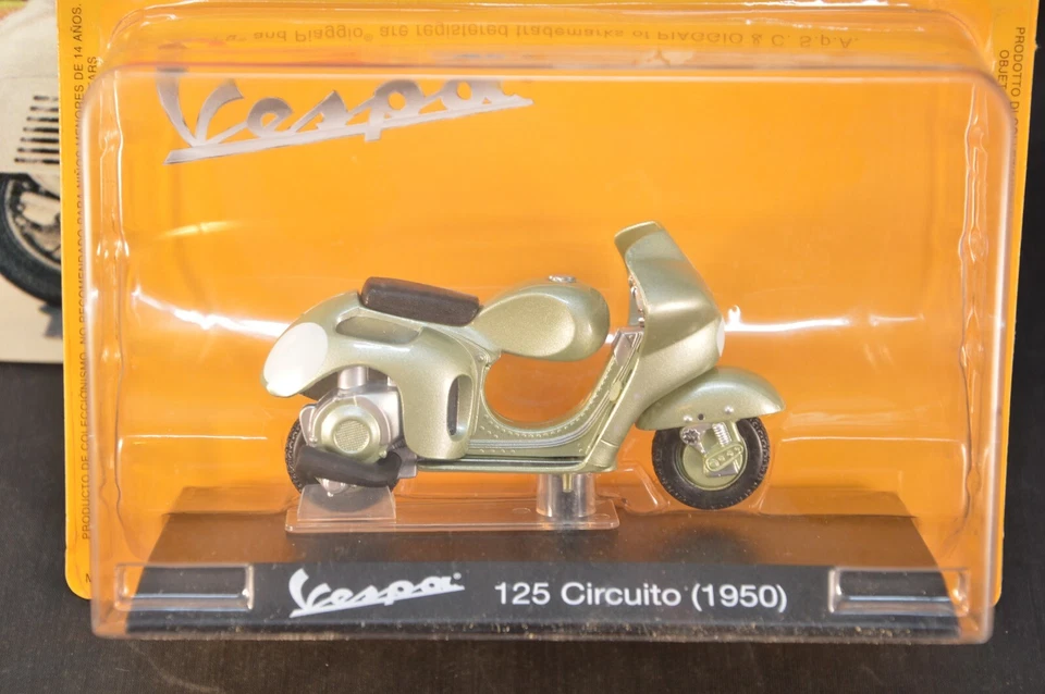 VESPA 125 CIRCUITO (1950) ESCALA 1/18 COLECCIÓN VESPA N° 25 FABBRI EDITORI - Imagen 2 de 2