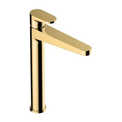RAK CERAMICS RAK Ischia Tall Basin Mixer Tap Without Waste - Brushed Gold