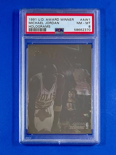 1991-92 UD Upper Deck Award Winner Card #AW1 Michael Jordan PSA 8 NM-MINT Bulls