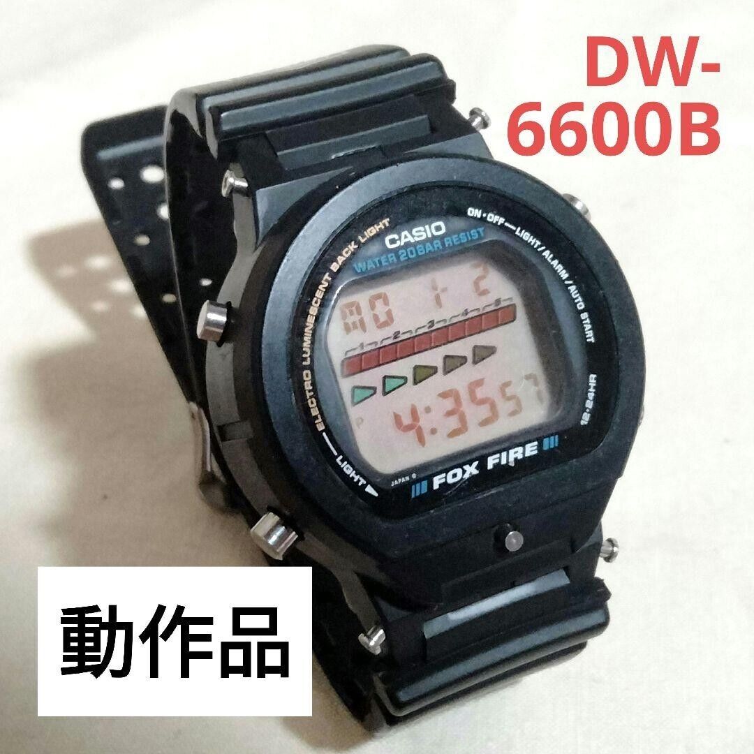 CASIO G-SHOCK DW-6600B FOX FIRE VINTAGE WATCH TESTED FROM CASIO G-SHOCK DW-6600B FOX FIRE VINTAGE WATCH TESTED FROM