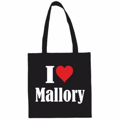 Tasche Beutel Baumwolltasche I Love Mallory Schulbeuten Einkaufstasche Geschenk