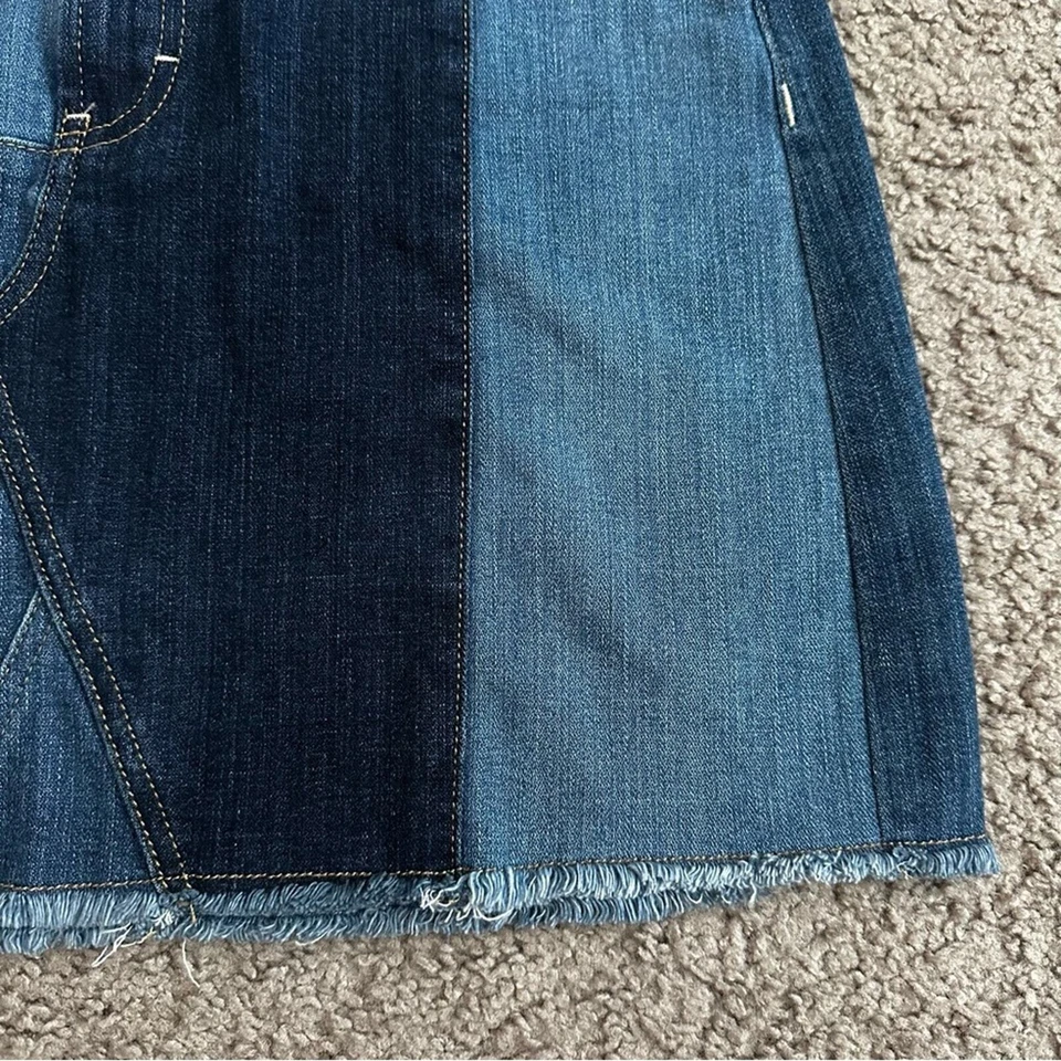 Falda Arizona Jean Co Denim Patchworks para mujer 7 Foto 2 de 4