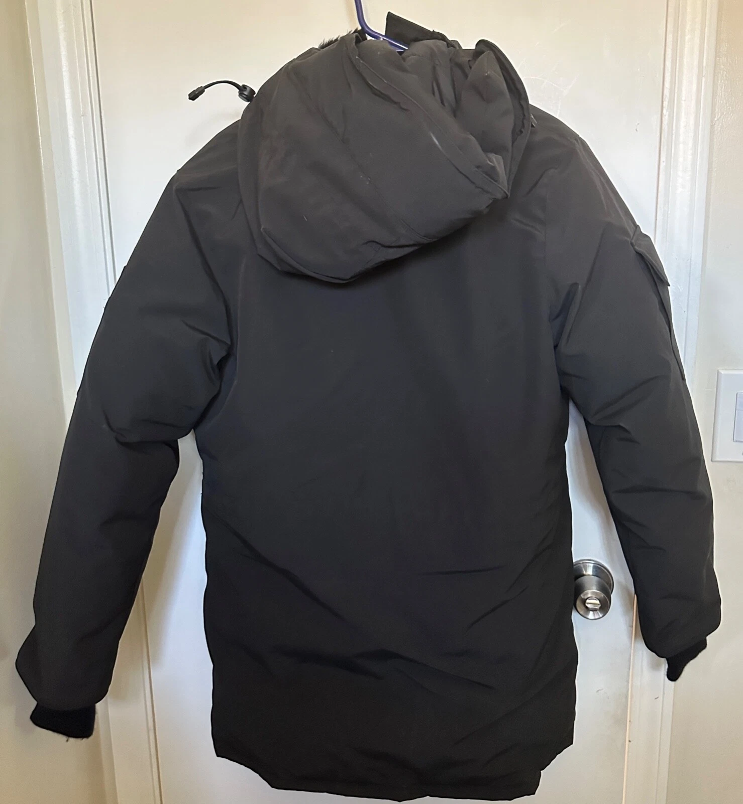 Cappuccio da uomo Canada Goose Expedition Extreme Weather NERO taglia media