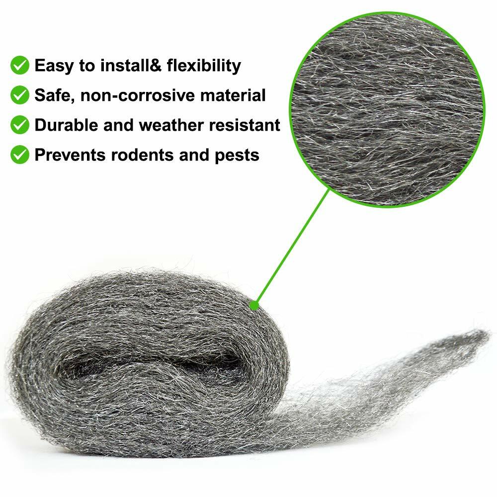 Steel Wool Mice 0000 Coarse Wire Wool Fill Fabric DIY Kit, Ultra x 2