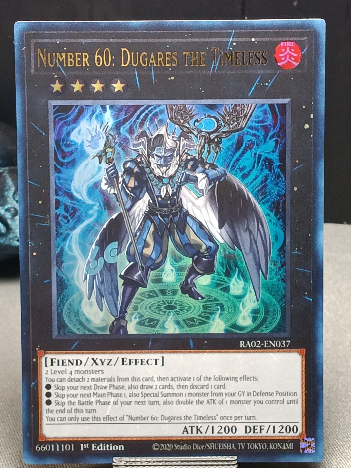 1ª Edición Yugioh Número 60: Dugares the Timeless Ultra Raro RA02