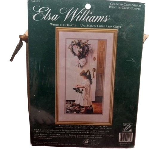 Elsa William Counted Cross Stitch- Where The Heart Is - 02137