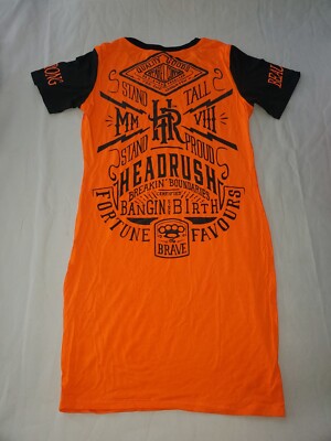 Headrush Dress Or Bathing Suit Cover-up Women's Orange Size XS