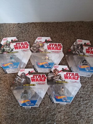 Hot Wheels Star Wars Super Stocking Stuffer : Battle Rollers Set of 5 See Detail