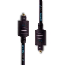 SatelliteSale Toslink SPDIF Audio Optical Fiber Cable PVC Black Cord