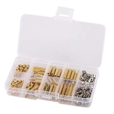 180Pcs/Set M3 10 Types Thread Brass Standoff/Spacer Screw Nut and Brass Hex S...
