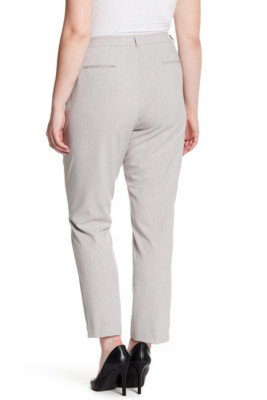 Amanda & Chelsea Narrow Leg Woven Pants Grey 20W NWT $98