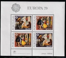 Portugal    1979    Sc # 1424a    Europa    s/s    MNH    OG