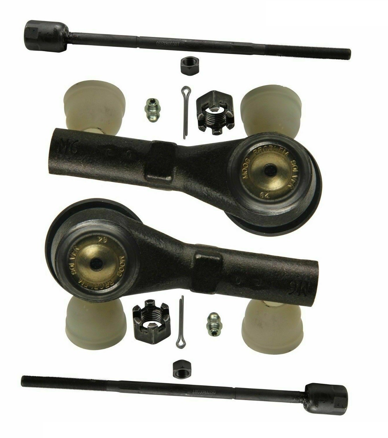 For Ford Freestar Mercury 0407 Set of 2 Front Inner & Outer Tie Rod
