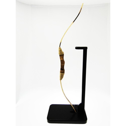 Arco storico artigianale medio 80 cm in bamboo con 3 frecce - Foto 3 di 8