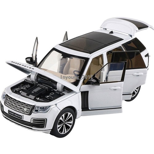 Land Rover Range Rover escala 1/32 coche de juguete modelo diecast coche niños regalos blanco - Imagen 8 de 15