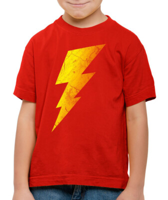 Sheldon Lightning Bolt Kinder T-Shirt Blitz flash bang Comic cooper big theory