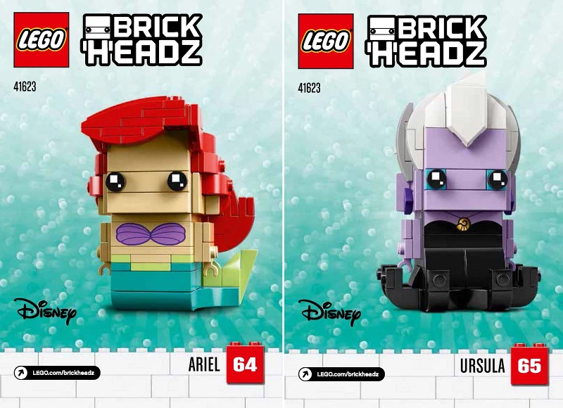 LEGO Brickheadz 41623 Ariel & Ursula The Little Mermaid - Brand New In Box - Image 2 of 3