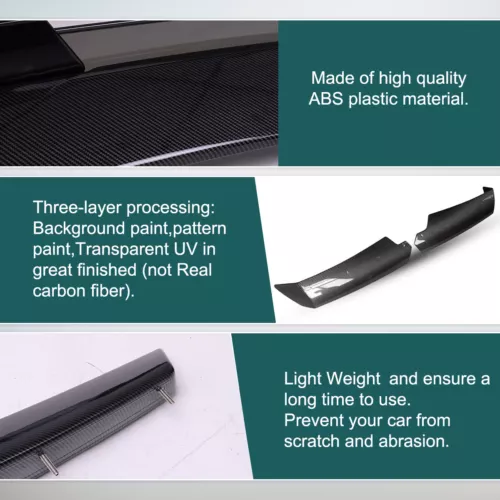 Alerón labial trasero Z06 etapa 3 para Corvette C7 14-19 aspecto de fibra de carbono - Imagen 2 de 8
