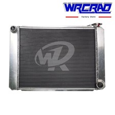 27 X 19 Universal Aluminum Radiator For Chevy Gm Gmc Hot Rod Crossflow 2-rows