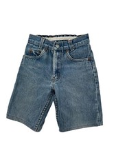 Vintage Levi  s Made USA Childrens Cut Off Denim Distressed Shorts size 24 kids