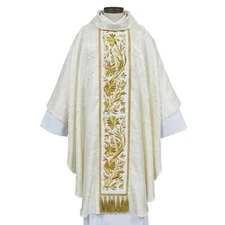 Ivory-White Chasubles, Domenico Collection Chasuble and Stole, Chasuble Vestment