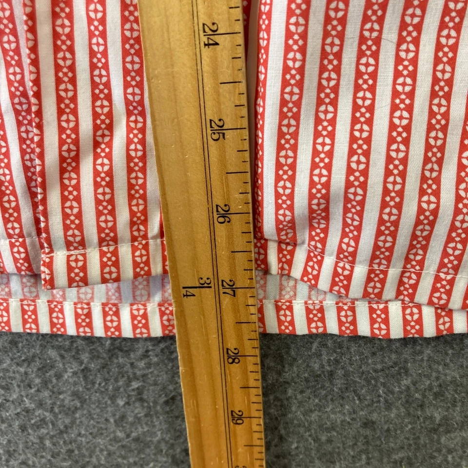 Vintage JC Penney Button Shirt Mens Small S Red Stripe Permanent Press - Image 3 of 4