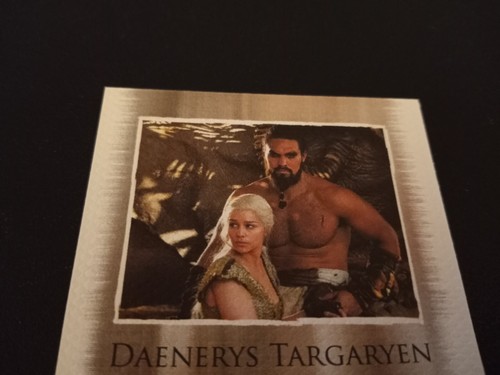 2024 Game of Thrones Legends Of The Realm #MD69 Daenerys Drogo Memorable Duo /75 - Picture 6 of 10