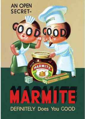 Blechschild Marmite Open Secret A4 12x8 Aluminium
