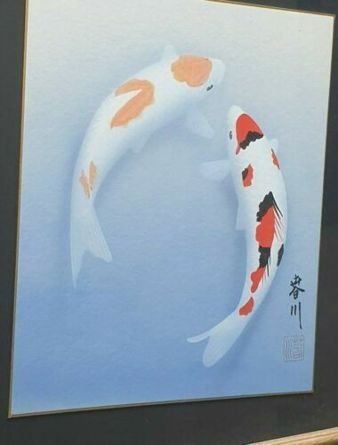 Vintage Watercolour International Japanese Artist Clara Hung Mei