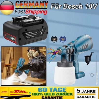 Für Bosch 18V Elektrische Farbspritzgerät Spritzpistole / Professional GBA Akku