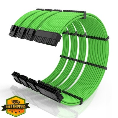 SMEOZZ PSU Cable Kit 4-PACK Green
