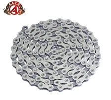 YBN Multispeed Bicycle Bike Chain 1/2  x 11/128 116 Links 11 Speed Silver/Grey
