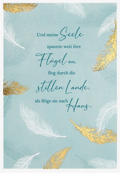 Trauer – Unverpackt - GlüCkwunschkarte Im Format 11,6 X 16,6 Cm Mit Umschlag - U-image