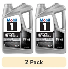 (2 pack) Mobil 1 FS European Car Formula Full Synthetic Motor Oil 5W-40, 5 Quart