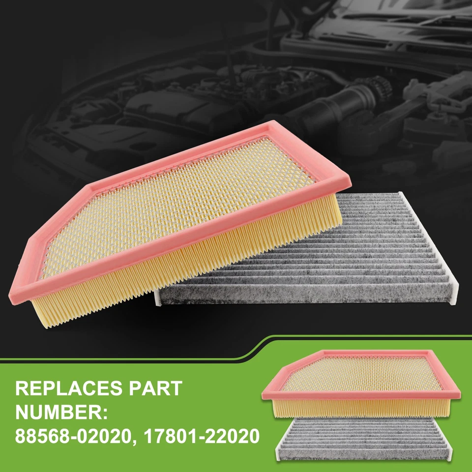 Juego combinado de filtro de aire de motor y cabina para Jeep Cherokee L4 2014-2018 2,4 L V6 3,2 L Foto 2 de 4