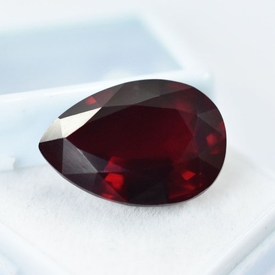 Pear Shape NATURAL Ruby 22.75 Ct 20x14 mm Certified Red Loose GEMSTONE