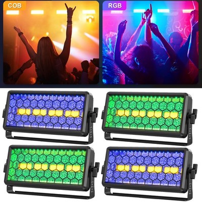 Retro 180W Stage Light Wall Washer Lights 4 COB+36 RGB LED Light Strobe DMX512