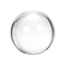 Clear Acrylic Contact Juggling Ball 2" 50mm with Ball Bag