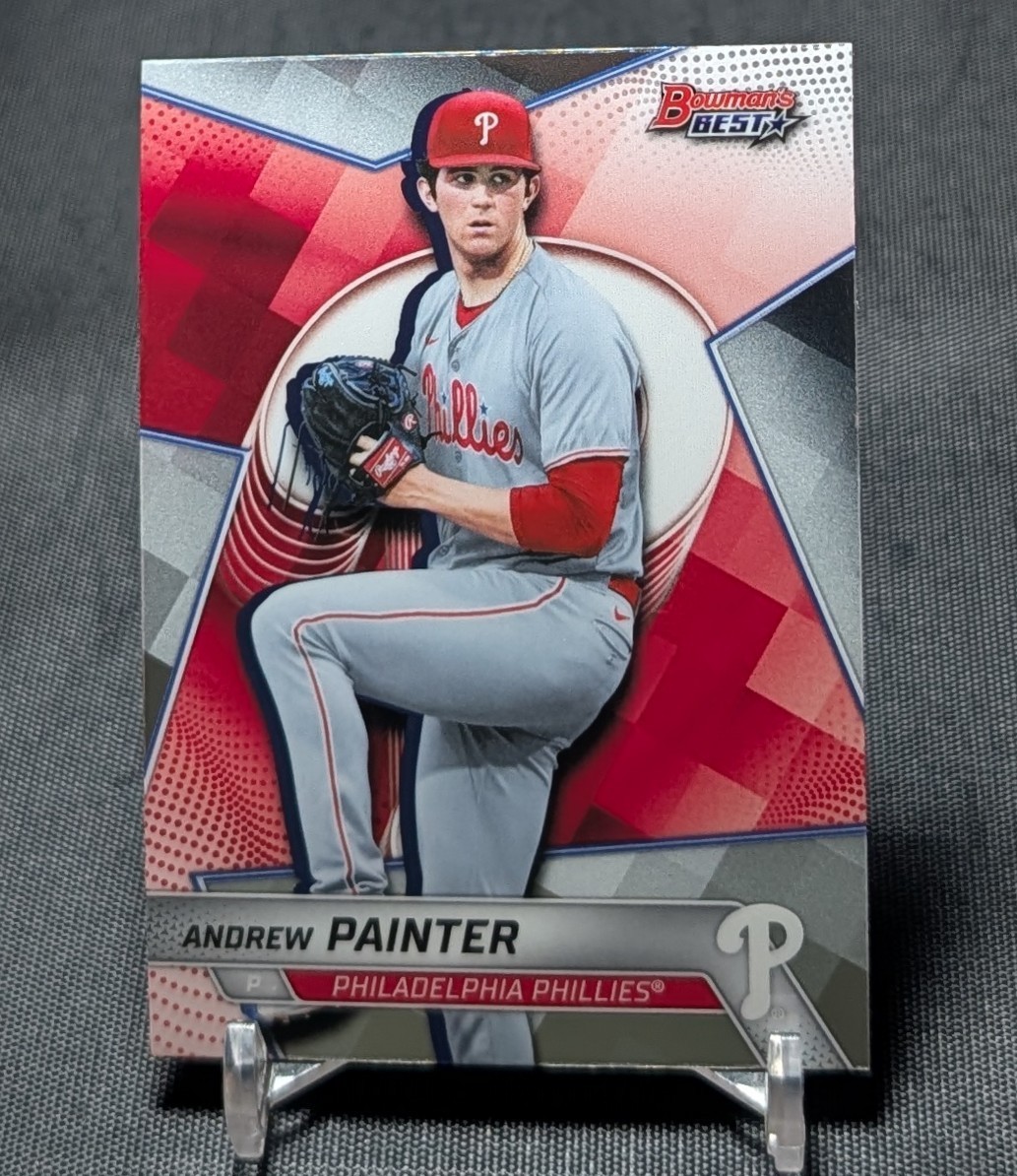 Andrew Painter Chrome Prospect Rookie RC 2025 Bowman's Best Card #TP-11 Phillies